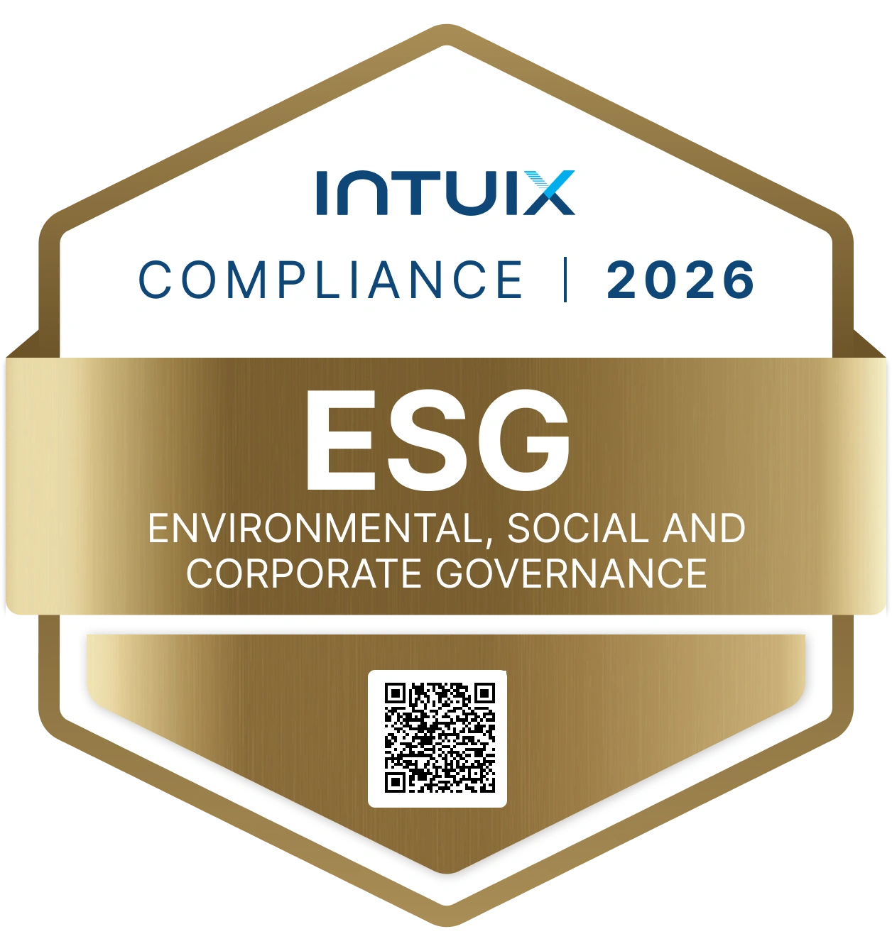 Selo Intuix Compliance 2026 — ESG: Governança ambiental, social e corporativa