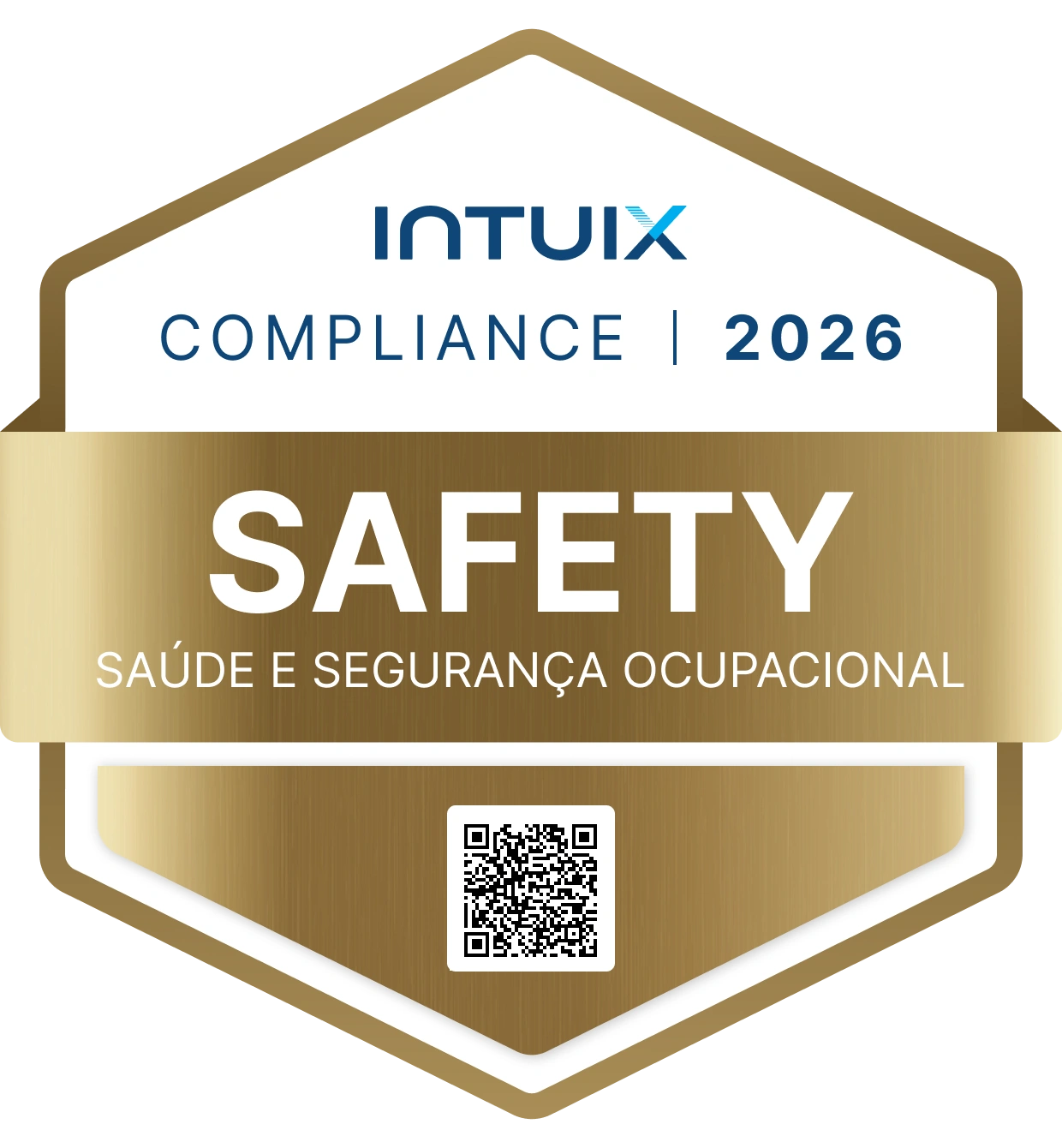 Selo Intuix Compliance 2026 — Safety: Saúde e segurança ocupacional